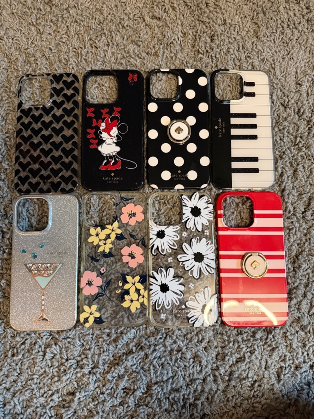 Kate Spade iPhone Case. Set of 8 ProMax 13 and ProMax 14.